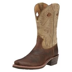 Men's Ariat 12" Heritage Roughstock Boots -Professional work boot store 0 650 ariat 12 heritage roughstock earth brown bomber