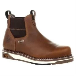 Men's Georgia AMP LT Wedge Steel Toe Waterproof Chelsea Boots