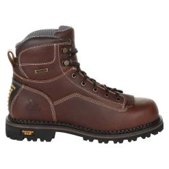 Men's Georgia 6" Low-Heel Logger Waterproof Boots -Professional work boot store 4 650 georgia 6 low heel logger waterproof brown